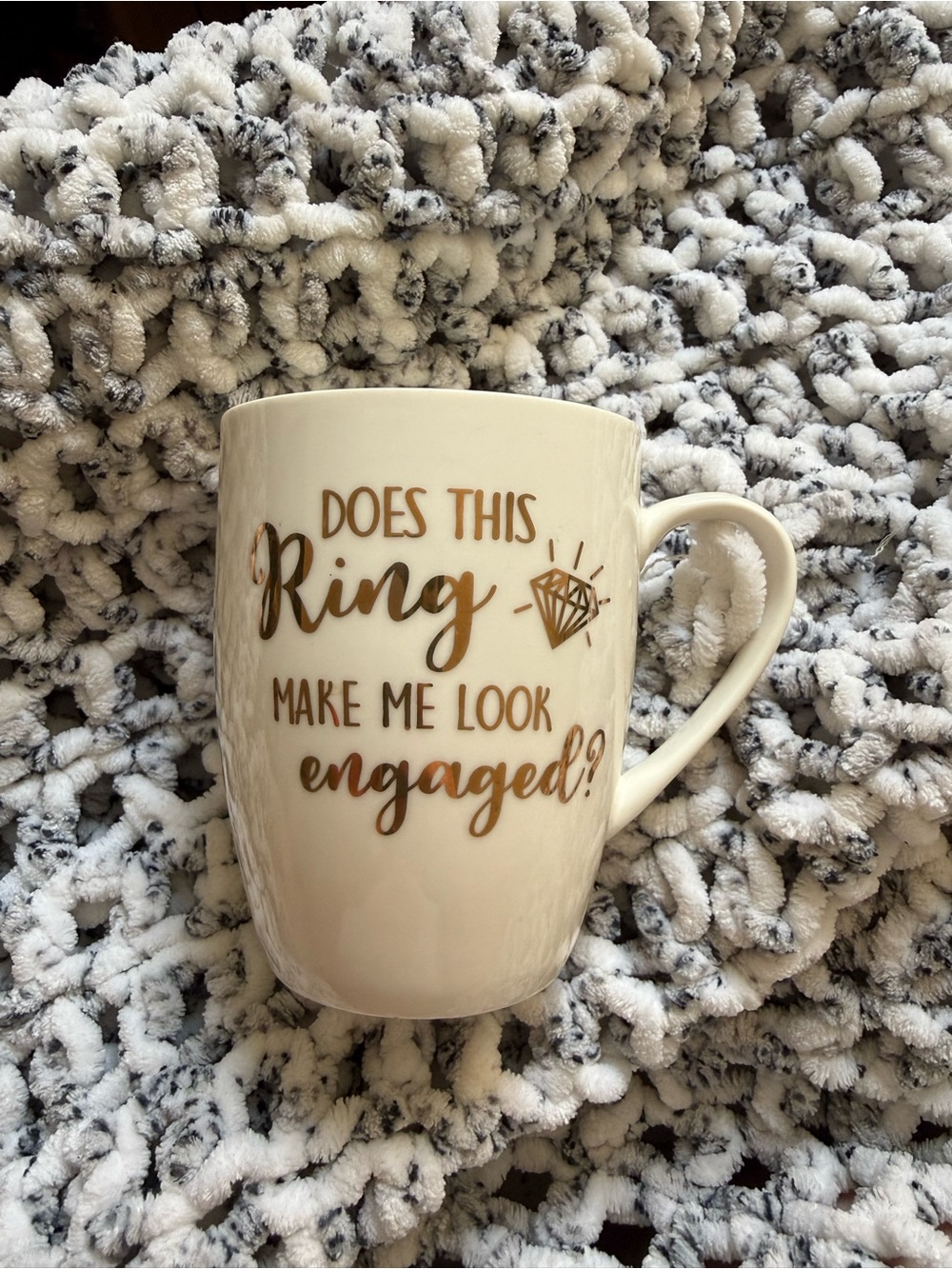 Does this ring make me look engaged mug by Lillian Rose- Never Used